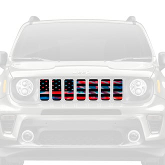 Dirty Acres® - 1-Pc American Patriotic Tie Dye Style Perforated Main Grille