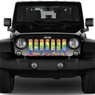 Dirty Acres® - 1-Pc Peace & Love Style Perforated Main Grille