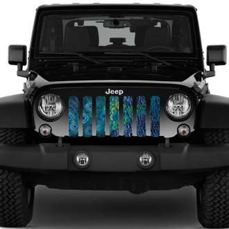 Dirty Acres® - 1-Pc Peacock Feathers Style Perforated Main Grille