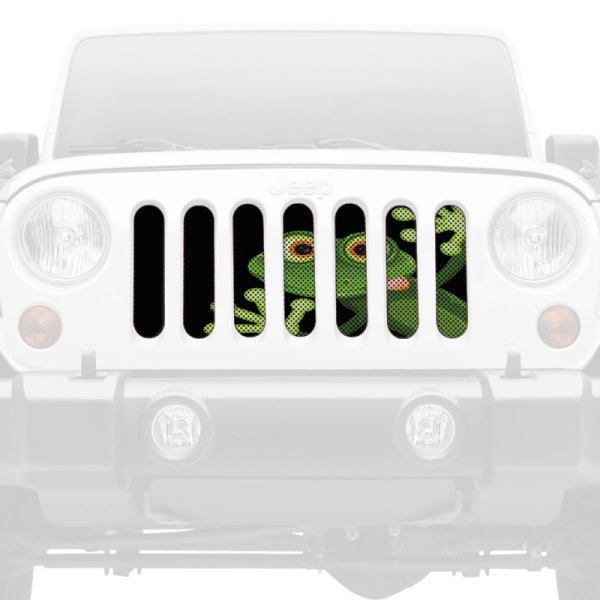 Dirty Acres® - 1-Pc Peeking Frog Style Perforated Main Grille