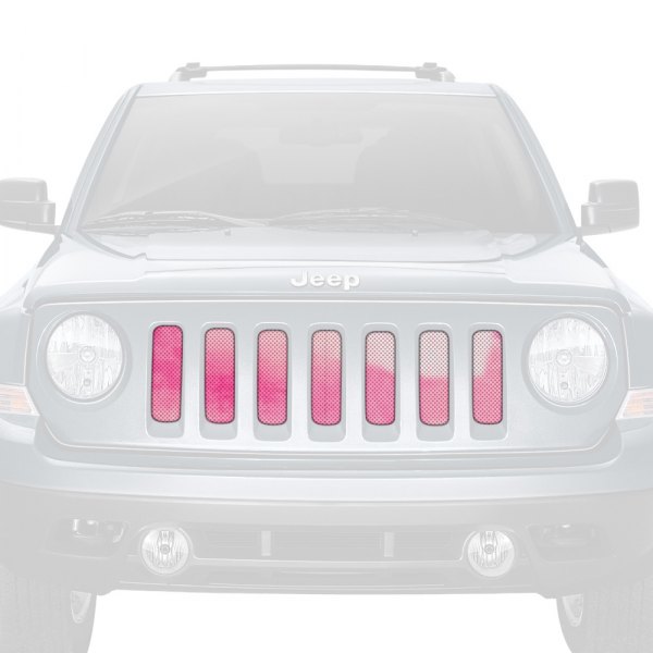 Dirty Acres® - 1-Pc Ombre Style Pink/White Perforated Main Grille