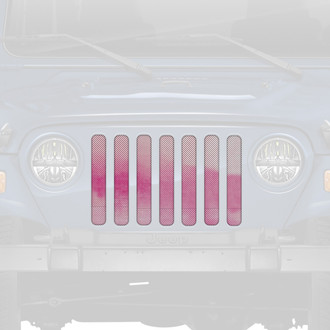 Dirty Acres® - 1-Pc Ombre Style Pink/White Perforated Main Grille