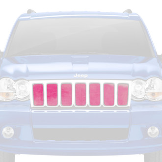 Dirty Acres® - 1-Pc Ombre Style Pink/White Perforated Main Grille