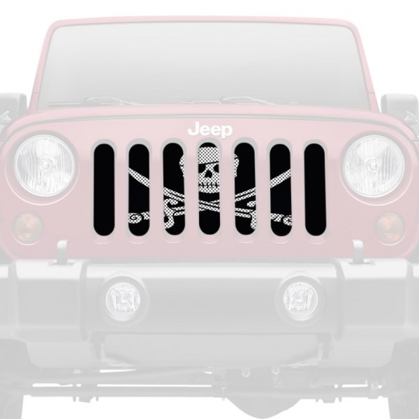 Dirty Acres® - 1-Pc Pirate Flag Style Perforated Main Grille