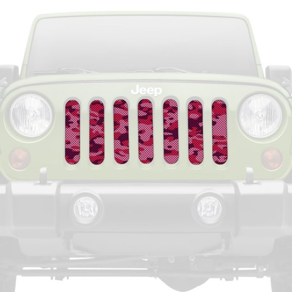 Dirty Acres® - 1-Pc Pink Out Camo Style Perforated Main Grille