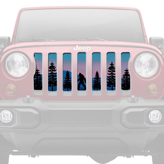 Dirty Acres® - 1-Pc Platinum Bigfoot Purple Mountain Style Perforated Main Grille