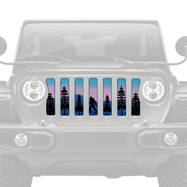 Dirty Acres® - 1-Pc Platinum Bigfoot Purple Mountain Style Perforated Main Grille