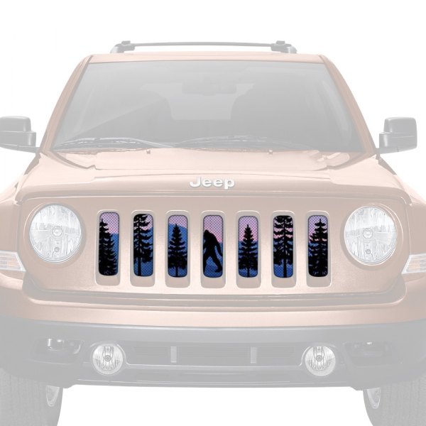 Dirty Acres® - 1-Pc Platinum Bigfoot Purple Mountain Style Perforated Main Grille