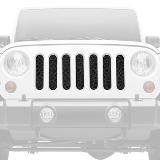 Dirty Acres® - 1-Pc Platinum Leopard Print Style Gray/Black Perforated Main Grille