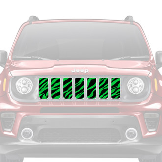 Dirty Acres® - 1-Pc Platinum Green Zebra Style Perforated Main Grille