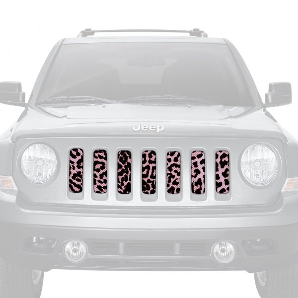 Dirty Acres® - 1-Pc Platinum Cheetah Style Pink Perforated Main Grille