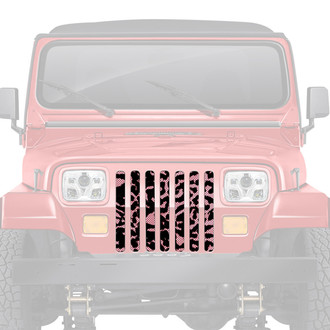 Dirty Acres® - 1-Pc Platinum Cheetah Style Pink Perforated Main Grille