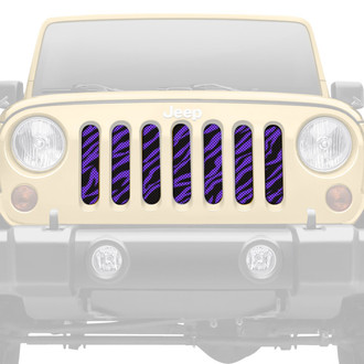 Dirty Acres® - 1-Pc Platinum Purple Zebra Style Perforated Main Grille