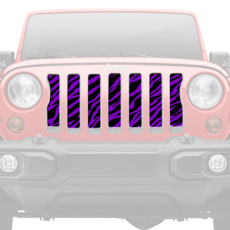 Dirty Acres® - 1-Pc Platinum Purple Zebra Style Perforated Main Grille