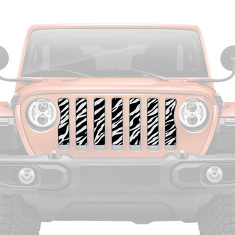 Dirty Acres® - 1-Pc Platinum Zebra Style Perforated Main Grille
