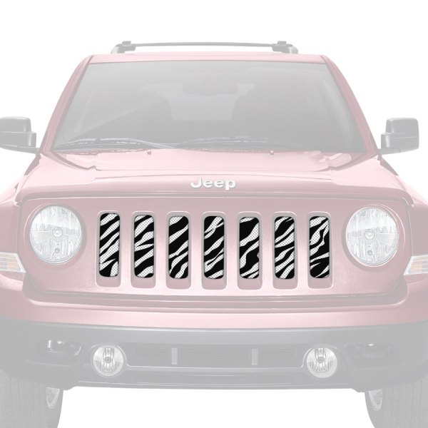 Dirty Acres® - 1-Pc Platinum Zebra Style Perforated Main Grille
