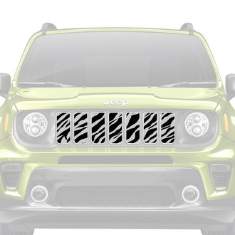 Dirty Acres® - 1-Pc Platinum Zebra Style Perforated Main Grille