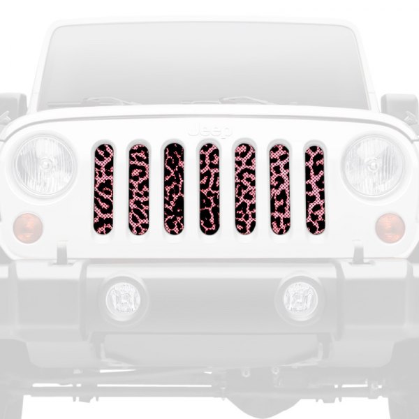Dirty Acres® - 1-Pc Cheetah Style Pink Perforated Main Grille