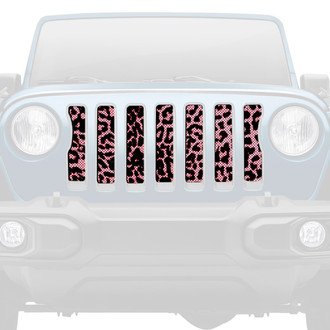 Dirty Acres® - 1-Pc Cheetah Style Pink Perforated Main Grille