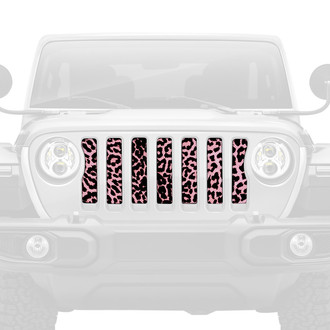 Dirty Acres® - 1-Pc Cheetah Style Pink Perforated Main Grille
