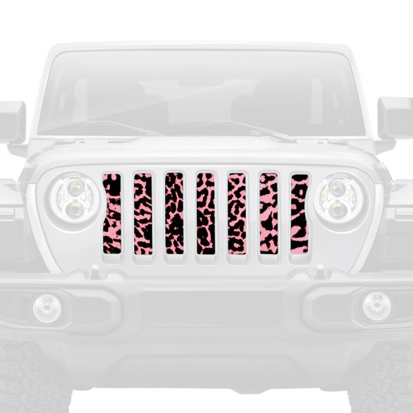 Dirty Acres® - 1-Pc Cheetah Style Pink Perforated Main Grille