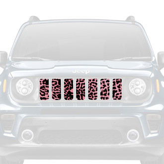 Dirty Acres® - 1-Pc Cheetah Style Pink Perforated Main Grille