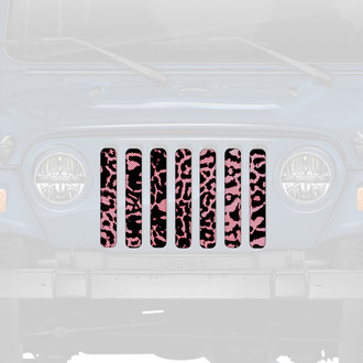 Dirty Acres® - 1-Pc Cheetah Style Pink Perforated Main Grille
