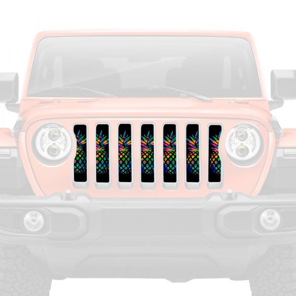 Dirty Acres® - 1-Pc Pretty Pineapples Style Multicolor Perforated Main Grille