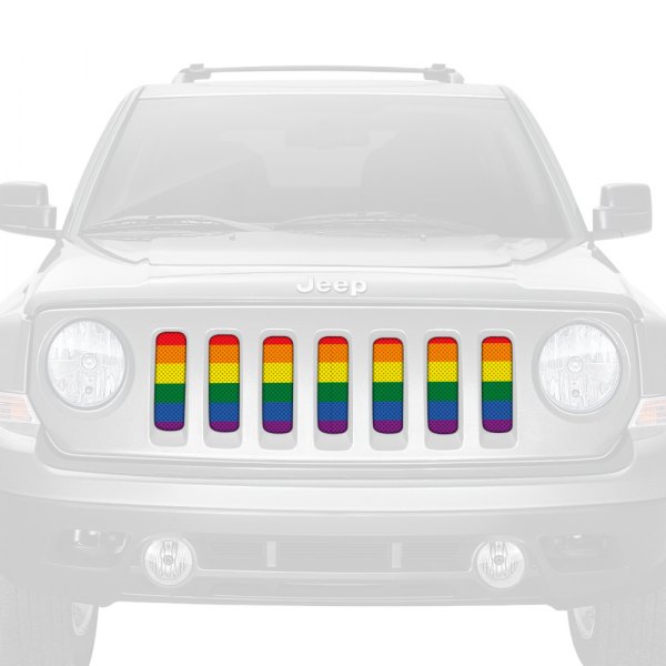 Dirty Acres® - 1-Pc Pride Flag Style Perforated Main Grille