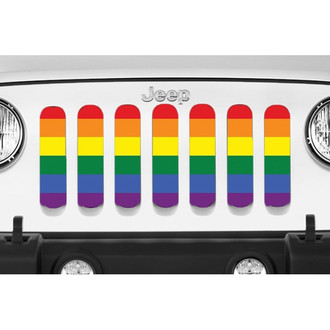 Dirty Acres® - 1-Pc Pride Flag Style Perforated Main Grille