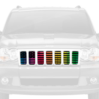 Dirty Acres® - 1-Pc Pride American Flag Style Perforated Main Grille