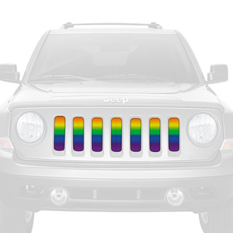 Dirty Acres® - 1-Pc Pride Flag Ombre Style Perforated Main Grille