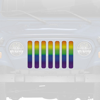 Dirty Acres® - 1-Pc Pride Flag Ombre Style Perforated Main Grille