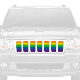 Dirty Acres® - 1-Pc Pride Flag Ombre Style Perforated Main Grille