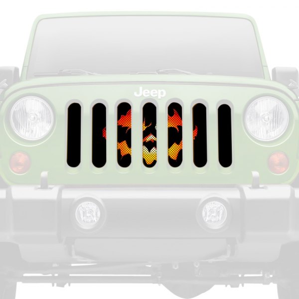Dirty Acres® - 1-Pc Pumpkin Face Style Perforated Main Grille