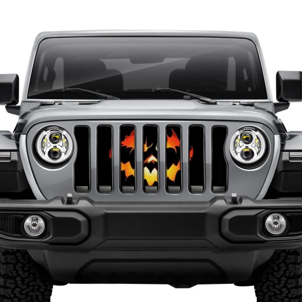 Dirty Acres® - 1-Pc Pumpkin Face Style Perforated Main Grille