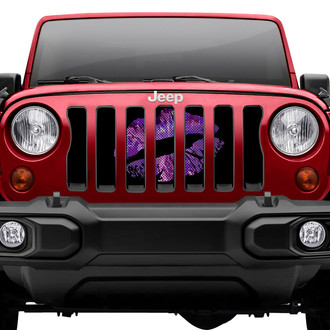 Dirty Acres® - 1-Pc Camo Kiss Style Purple Perforated Main Grille