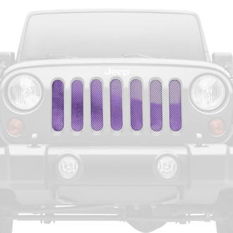 Dirty Acres® - 1-Pc Ombre Style Purple/White Perforated Main Grille