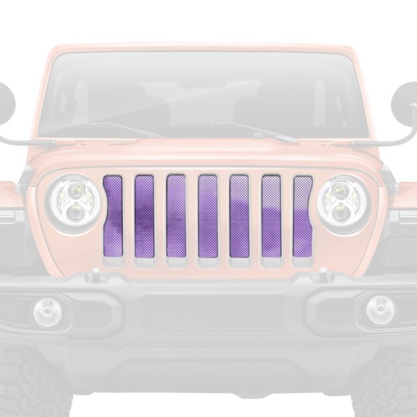 Dirty Acres® - 1-Pc Ombre Style Purple/White Perforated Main Grille