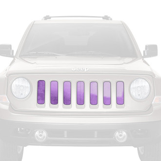 Dirty Acres® - 1-Pc Ombre Style Purple/White Perforated Main Grille