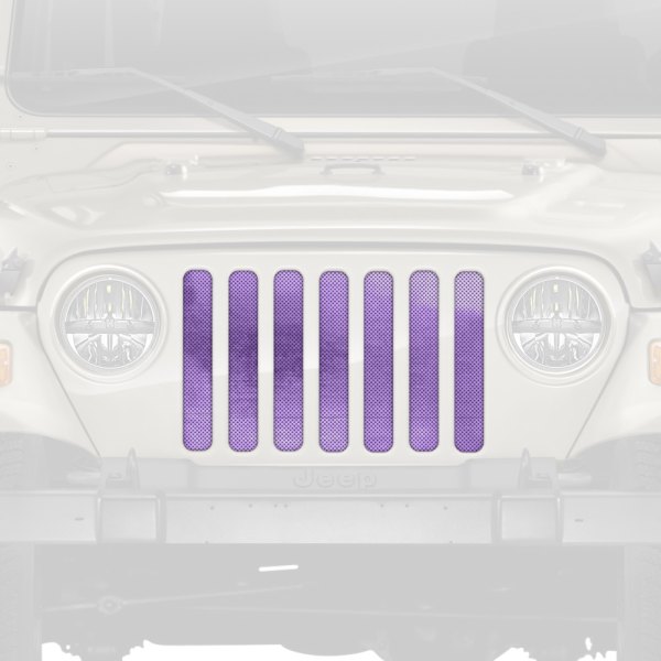 Dirty Acres® - 1-Pc Ombre Style Purple/White Perforated Main Grille