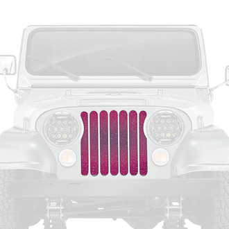 Dirty Acres® - 1-Pc Fleck Style Purple Perforated Main Grille