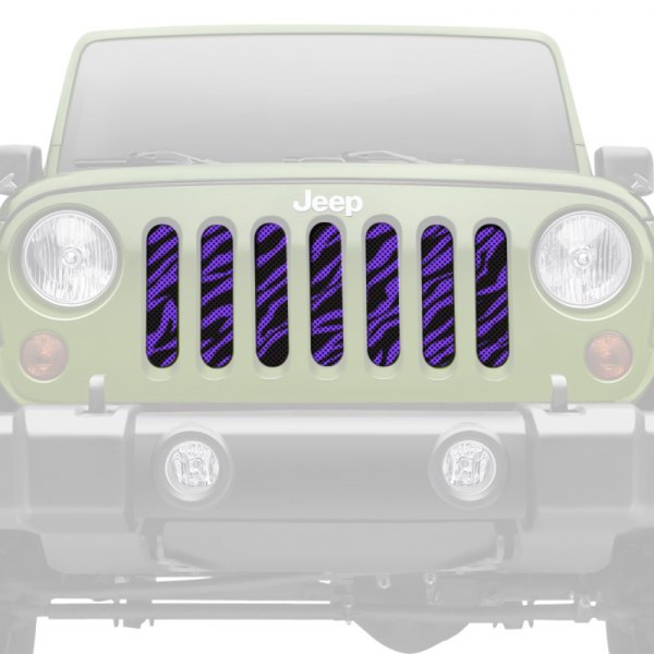 Dirty Acres® - 1-Pc Purple Zebra Style Perforated Main Grille
