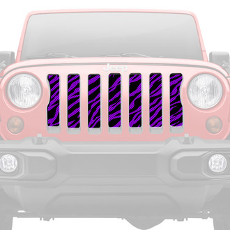 Dirty Acres® - 1-Pc Purple Zebra Style Perforated Main Grille