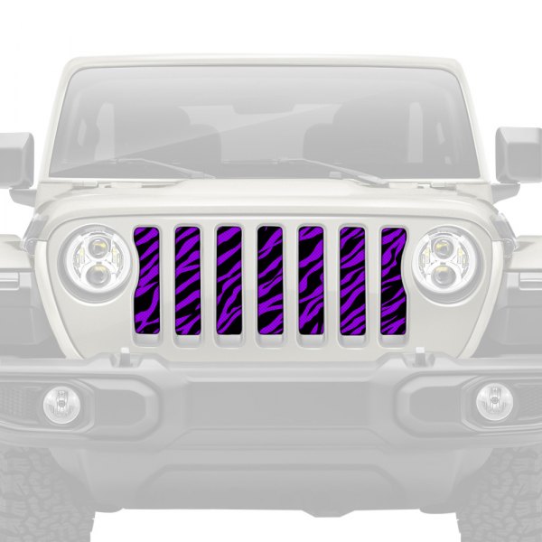 Dirty Acres® - 1-Pc Purple Zebra Style Perforated Main Grille