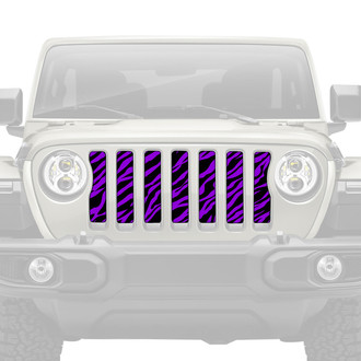 Dirty Acres® - 1-Pc Purple Zebra Style Perforated Main Grille