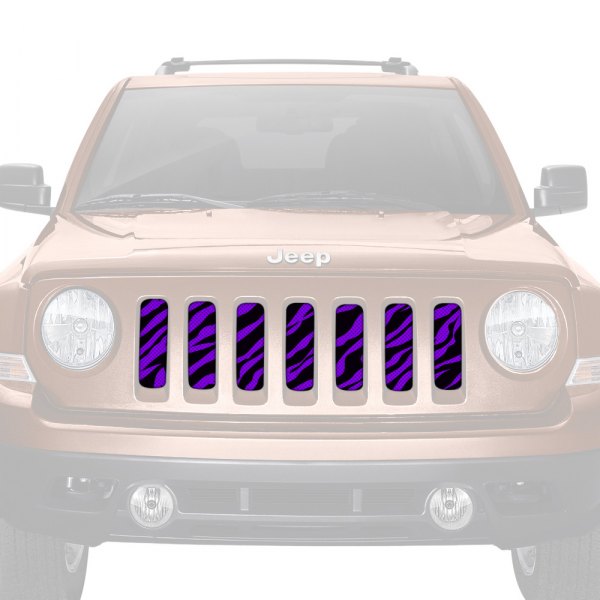 Dirty Acres® - 1-Pc Purple Zebra Style Perforated Main Grille