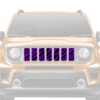 Dirty Acres® - 1-Pc Purple Zebra Style Perforated Main Grille