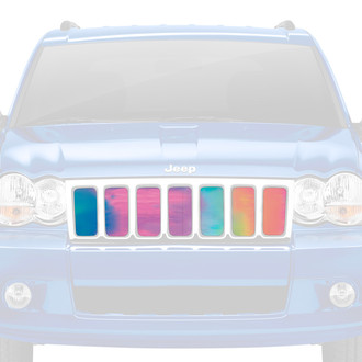 Dirty Acres® - 1-Pc Rainbow Chrome Style Perforated Main Grille