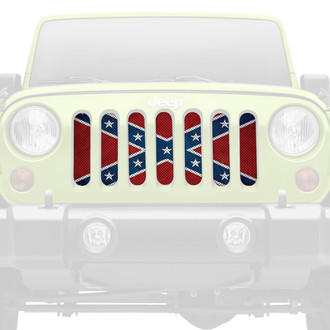 Dirty Acres® - 1-Pc Rebel Yell Style Perforated Main Grille